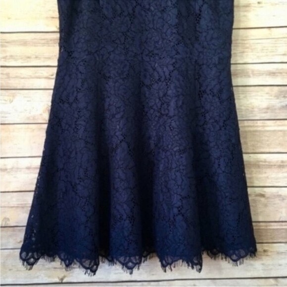 JOIE | Adisa Lace Sleeveless Mini Dress in Navy NWT Size 10 - Picture 6 of 7